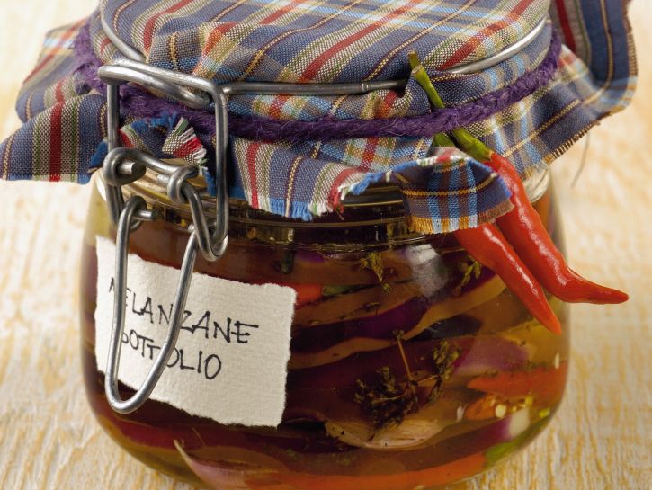 Conserva di melanzane sott'olio