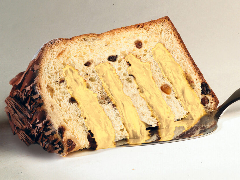 Panettone farcito allo zabaione