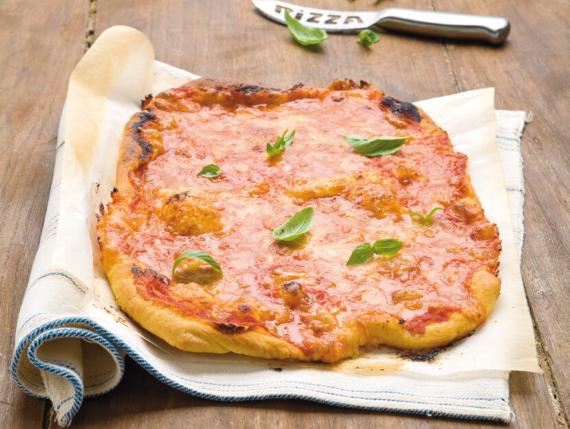 Pizza con impasto alle patate