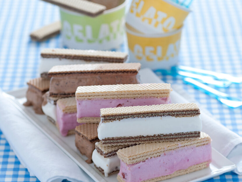 Wafer farciti di gelato