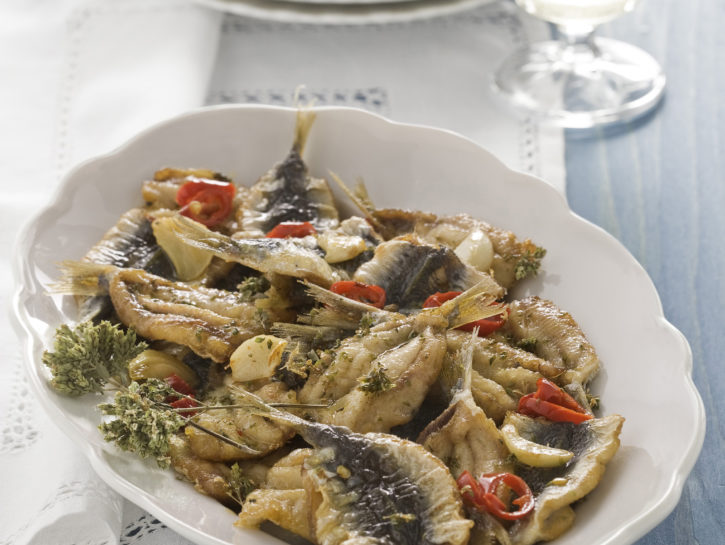 Alici arriganate all'aceto