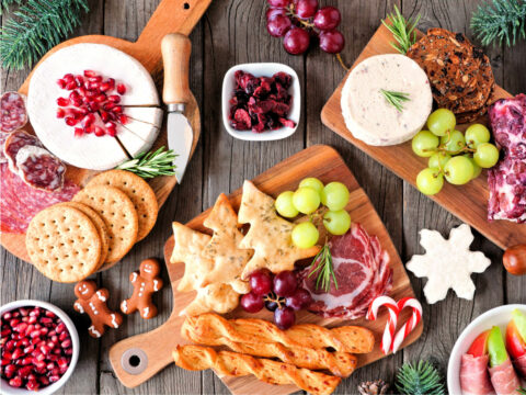 Antipasti di Natale per un buffet