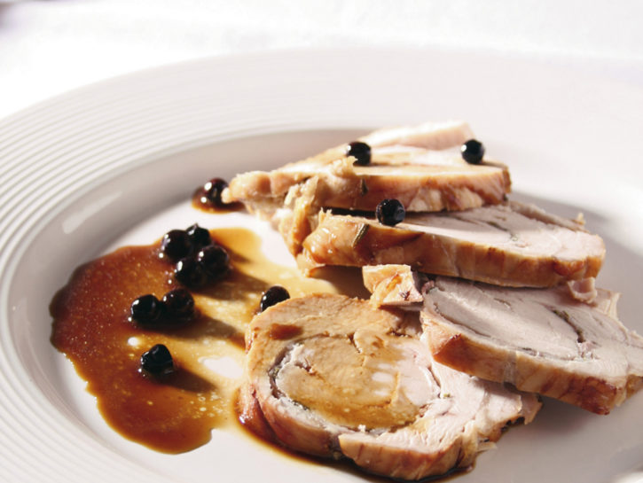 Arrosto profumato al ginepro
