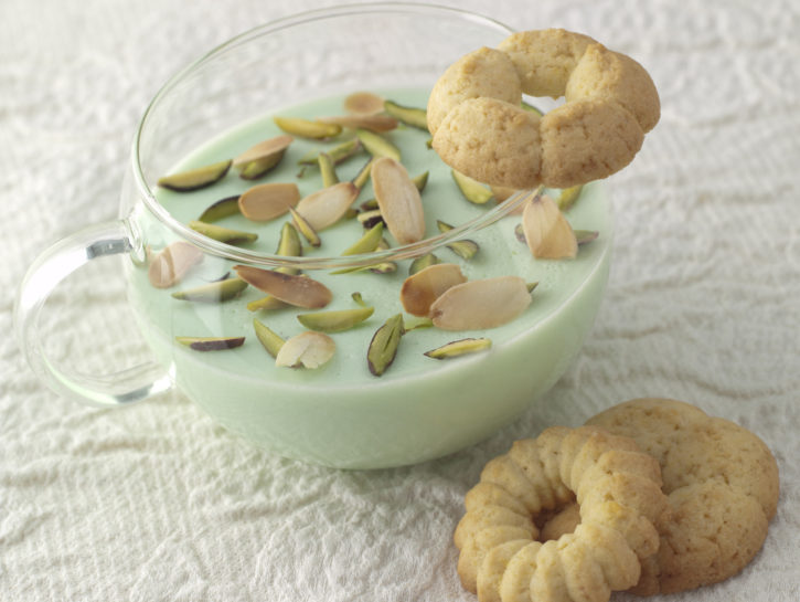 Biscotti di farina di riso e frumento con crema alla zarina