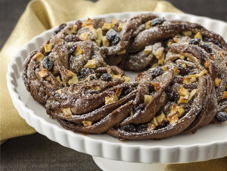 Kringle alla cannella, uvetta e mele