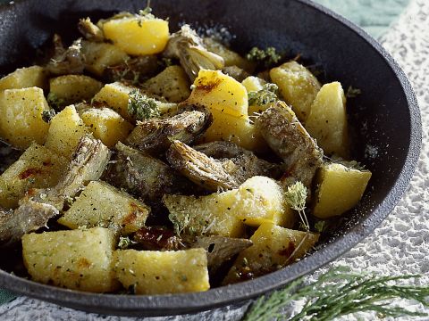 Padellata di carciofi e patate