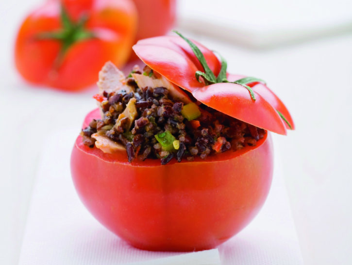 Pomodori farciti con riso Venere