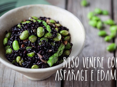 Prepariamo insieme Riso venere con asparagi ed… edamame!