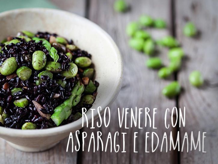 Prepariamo insieme Riso venere con asparagi ed… edamame!