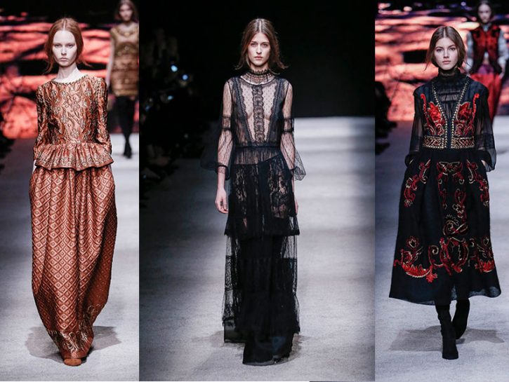 Alberta Ferretti: trasparenze e ricami preziosi