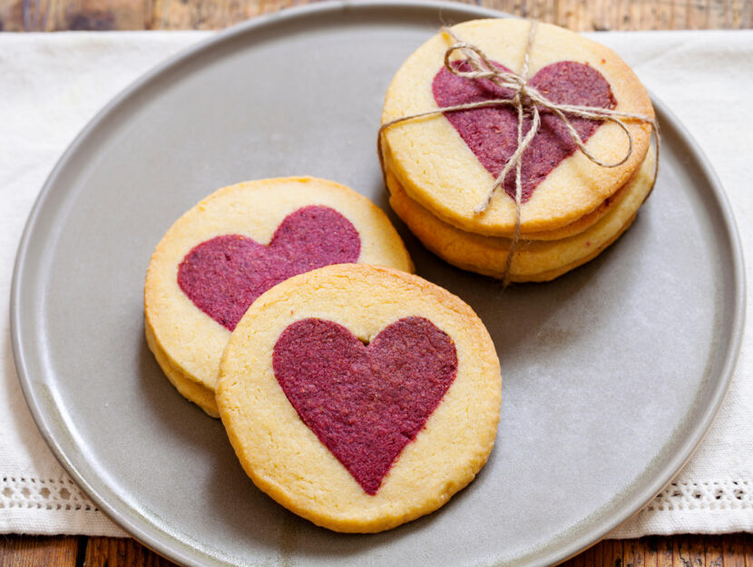 Biscotti San Valentino al doppio cioccolato