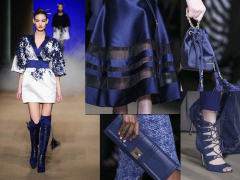 Elisabetta Franchi: blu in passerella