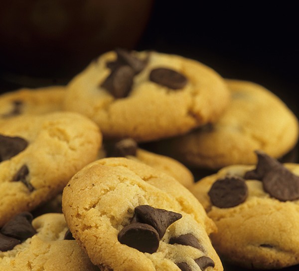 I biscotti con le gocce di cioccolato