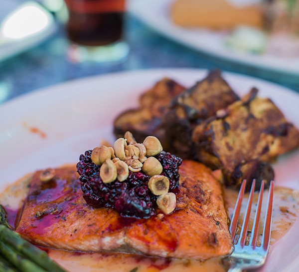 Il trancio di salmone al microonde