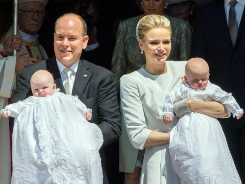 Il battesimo dei gemellini del Principato di Monaco