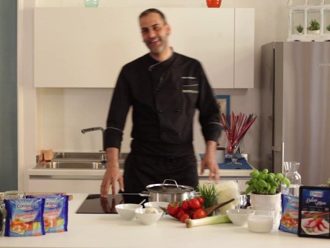 La video ricetta dell'insalatina di mango con il surimi