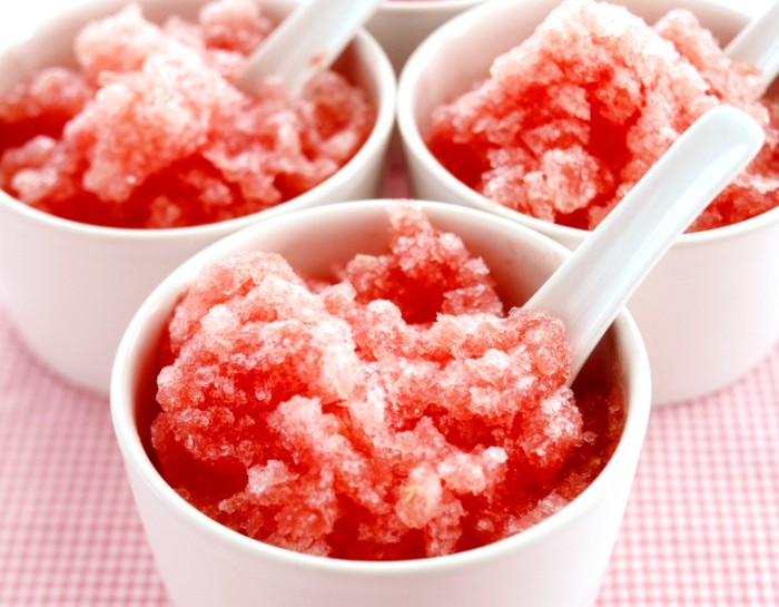 La granita al vino rosso