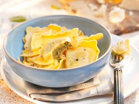 Ravioli con ricotta e limone