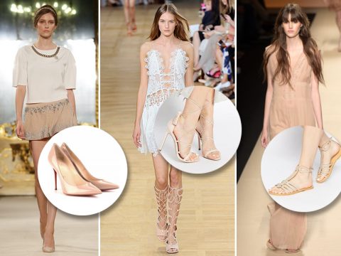 Color nude: le scarpe color carne per allungare le gambe