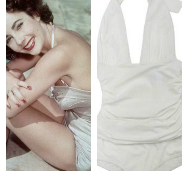 Liz Taylor costume bianco
