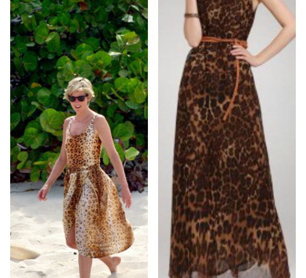 Lady Diana vestito leopardato