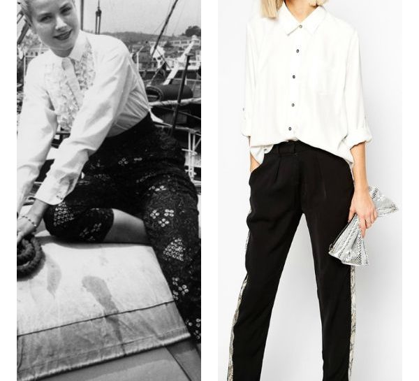 Grace Kelly in bianco e enro