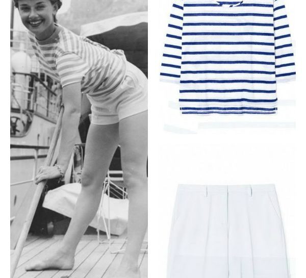 Audrey Hepburn maglietta a righe