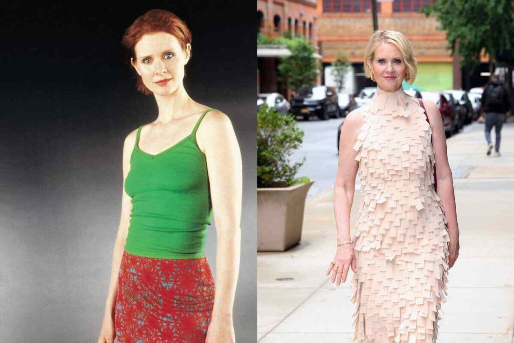 Cynthia Nixon nel ruolo di Miranda Hobbes