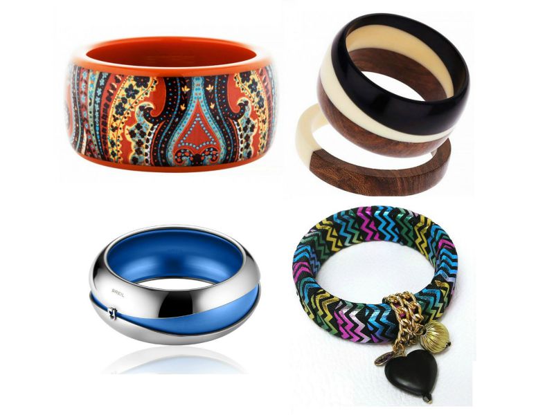 Gosknor Bracciale Bangle alla Moda a Strati Delicati - 6 Pezzi Impilabili per Donna - Gioielli Regalo