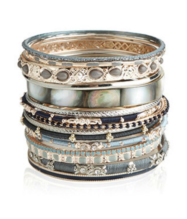 Set 6 Bracciali Bangle Donna Gosknor | Eleganti E Impilabili In Lega Di Zinco | Regalo Gioielli Fashion