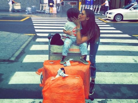 Belen Rodriguez: vacanze finite tra amore e famiglia