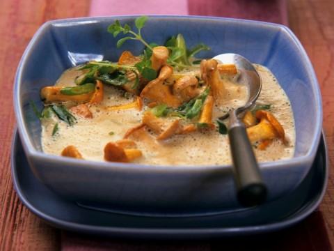 Zuppa di funghi con le cipolle