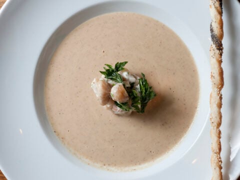 Zuppa di grano saraceno e castagne