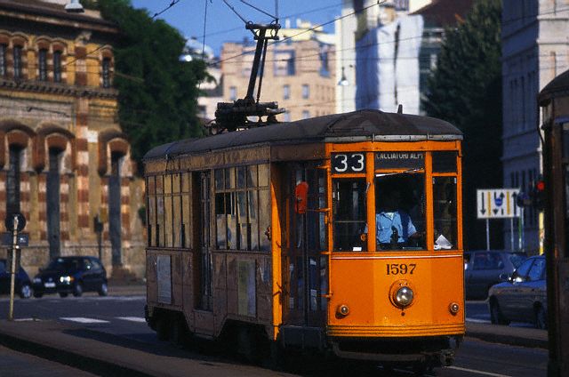 Tram car in Milano