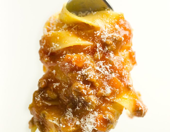 Giovedì: tagliatelle al ragù