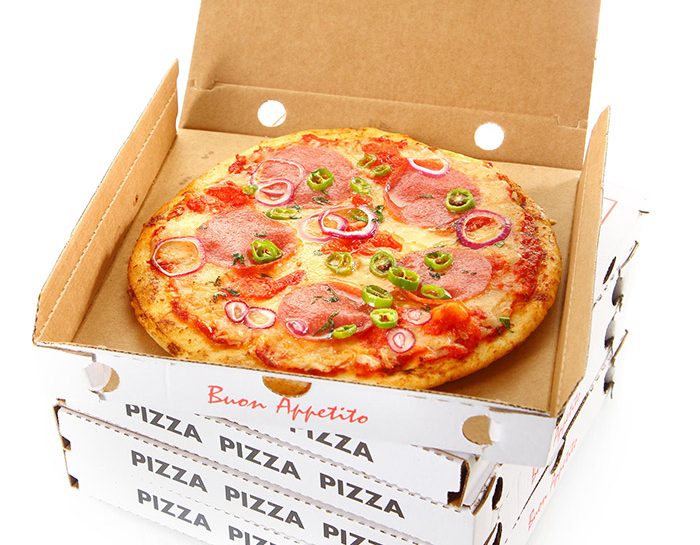 Dove buttare il cartone della pizza d'asporto