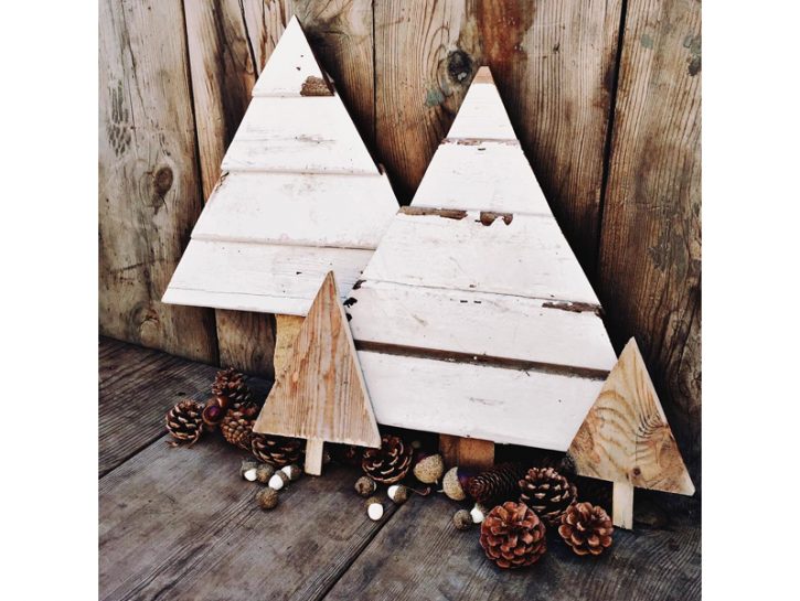 Albero Di Natale In Legno Shabby.Il Natale Shabby Chic Donna Moderna