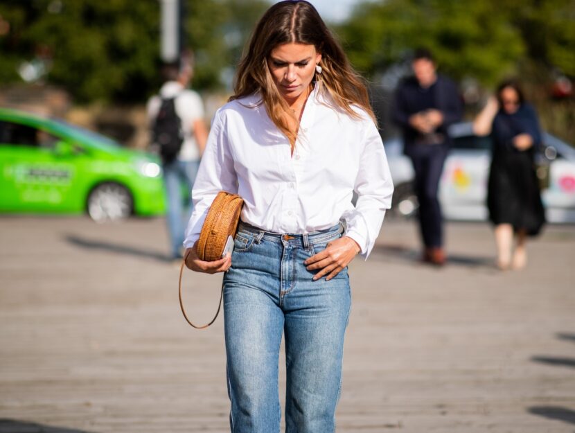 camicia bianca e jeans