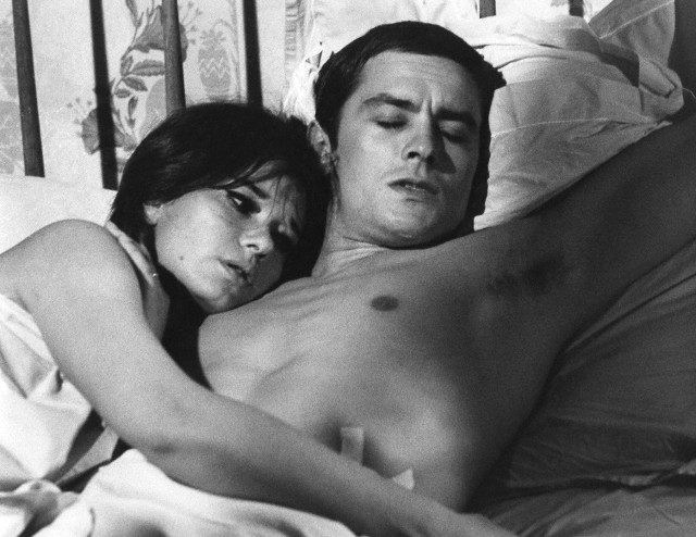Alain Delon sul set