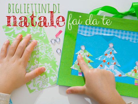 Natale: biglietti d'auguri fai da te con i bambini