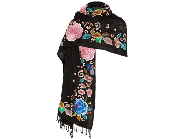 Sciarpa Quadrata In Raso Di Seta 53x53 Cm – Stampa Floreale Selvaggia – Accessorio Donna Primavera/Estate - 4