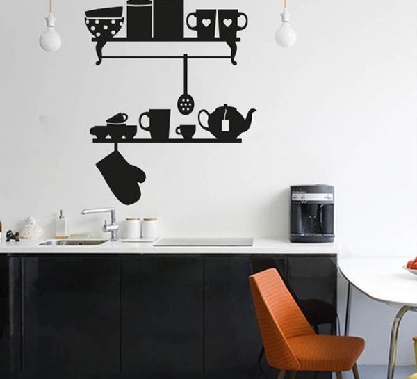 adesivo murale wall stickers frase adesivi cucina home benvenuto