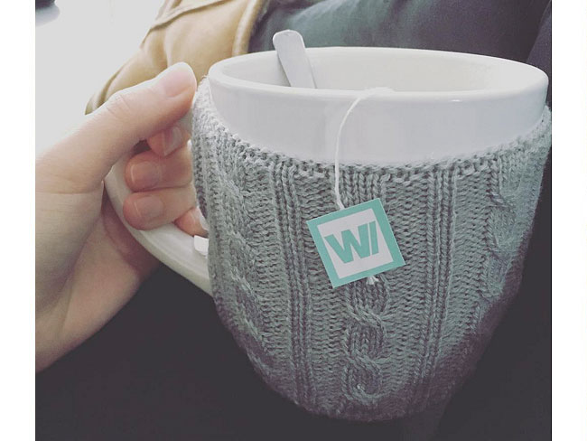 Copri tazza in lana: riciclo creativo
