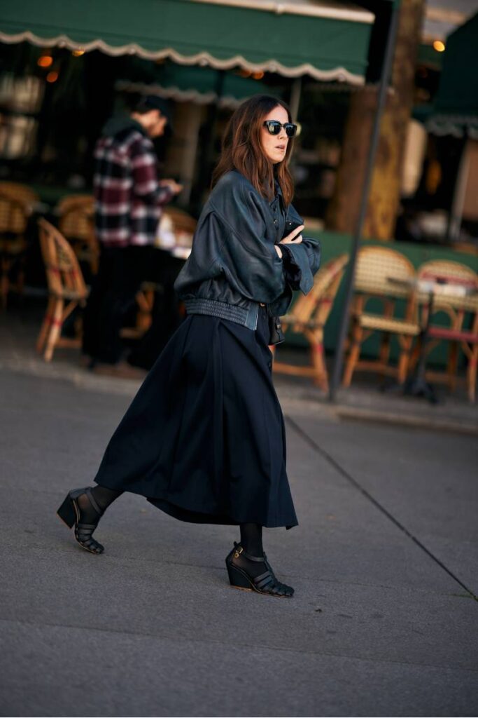 inspo look gonna a ruota+bomber_come nascondere i fianchi 