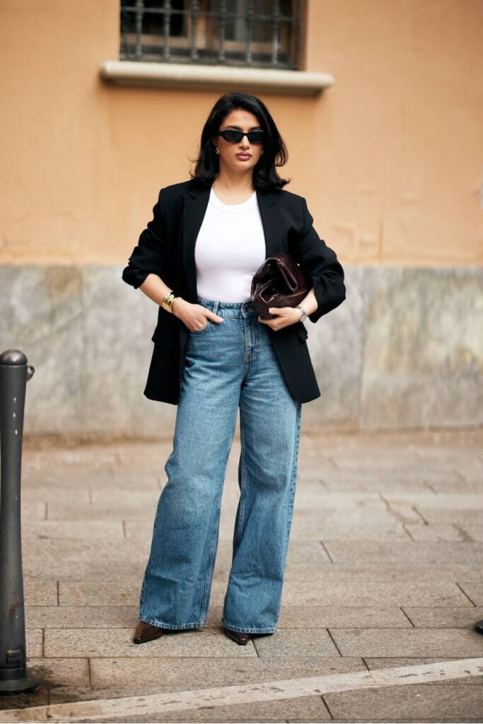 jeans ampi+blazer