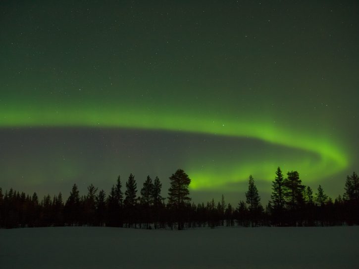 Aurora boreale in Islanda o Lapponia