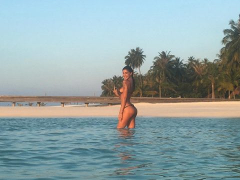 Belen Rodriguez: vacanza hot alle Maldive