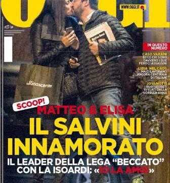 Matteo Salvini bacia Elisa Isoardi: "È la donna della mia vita"
