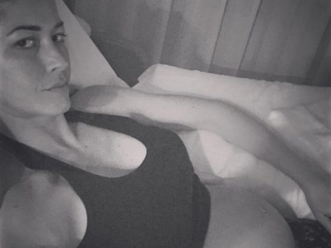 Elena Santarelli e la pancia post partum