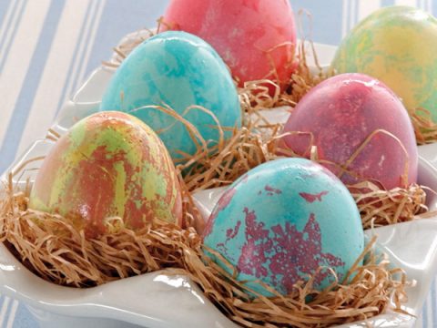 Pasqua: come fare le uova marmorizzate